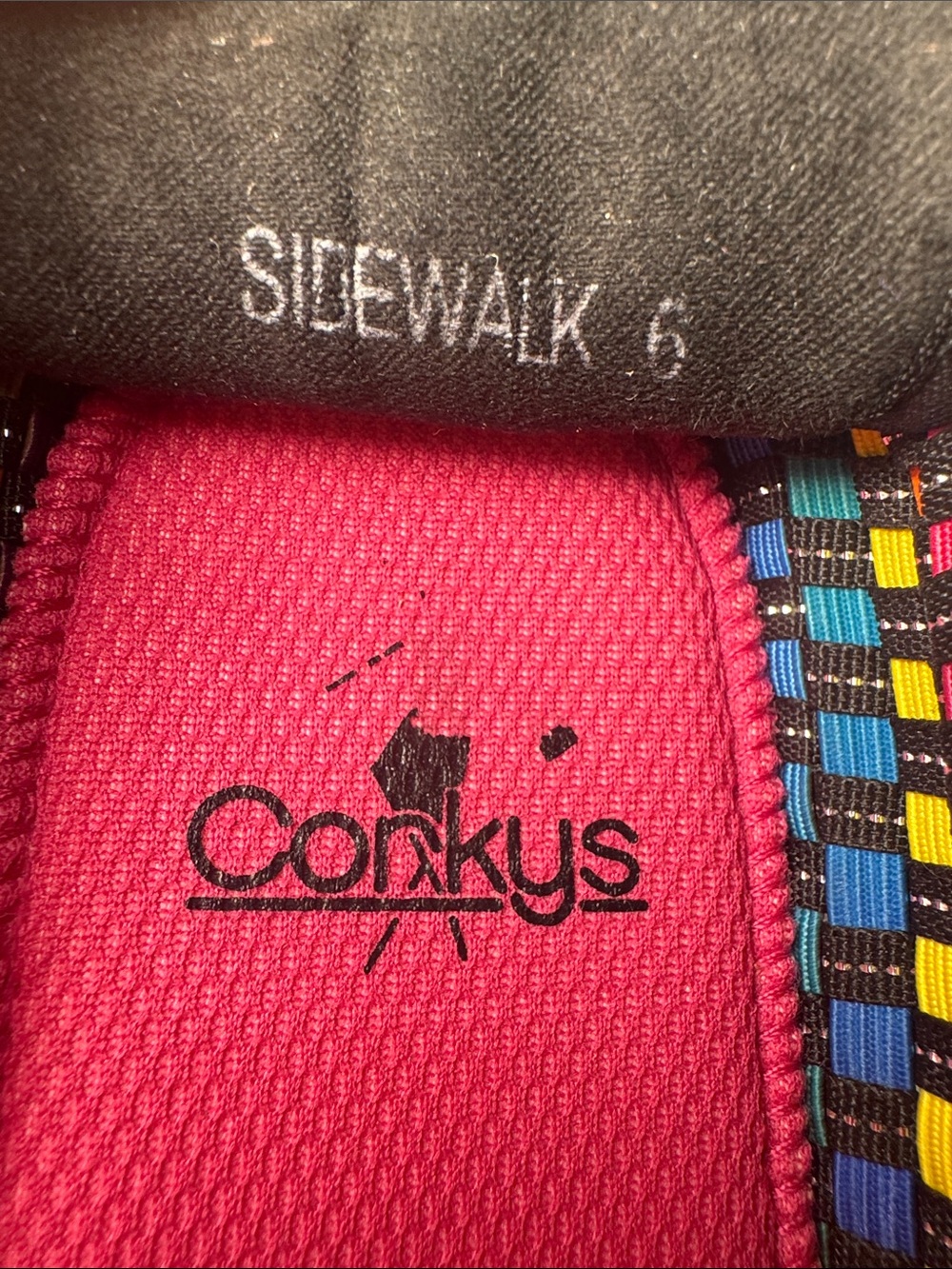 Corkys Multicolor Stretchy Woven Slip-On Flats with Pink Insole Women’s size 6 - Picture 7 of 7